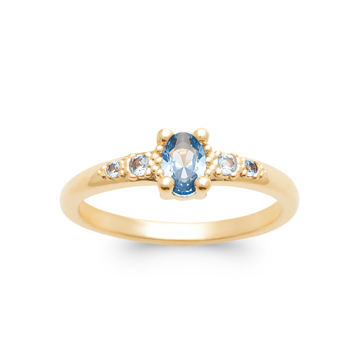 "Romance" 18k gold-plated ring - 3 microns RO70-47