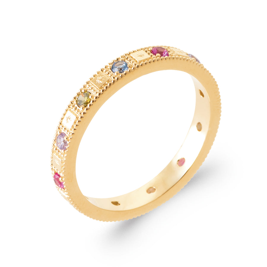 "Romance" 18k gold-plated ring - 3 microns RO70-53
