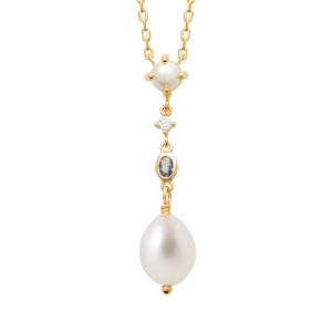 "Romance" 18k gold-plated Necklace - 3 microns 18" RO80-12