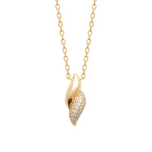 "Romance" 18k gold-plated Necklace - 3 microns 18" RO80-1