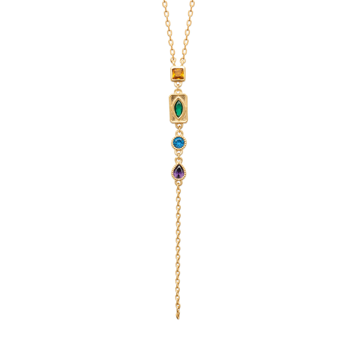 "Romance" 18k gold-plated Necklace - 3 microns 18" RO80-34
