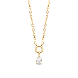 "Romance" 18k gold-plated Necklace - 3 microns 18" RO80-9
