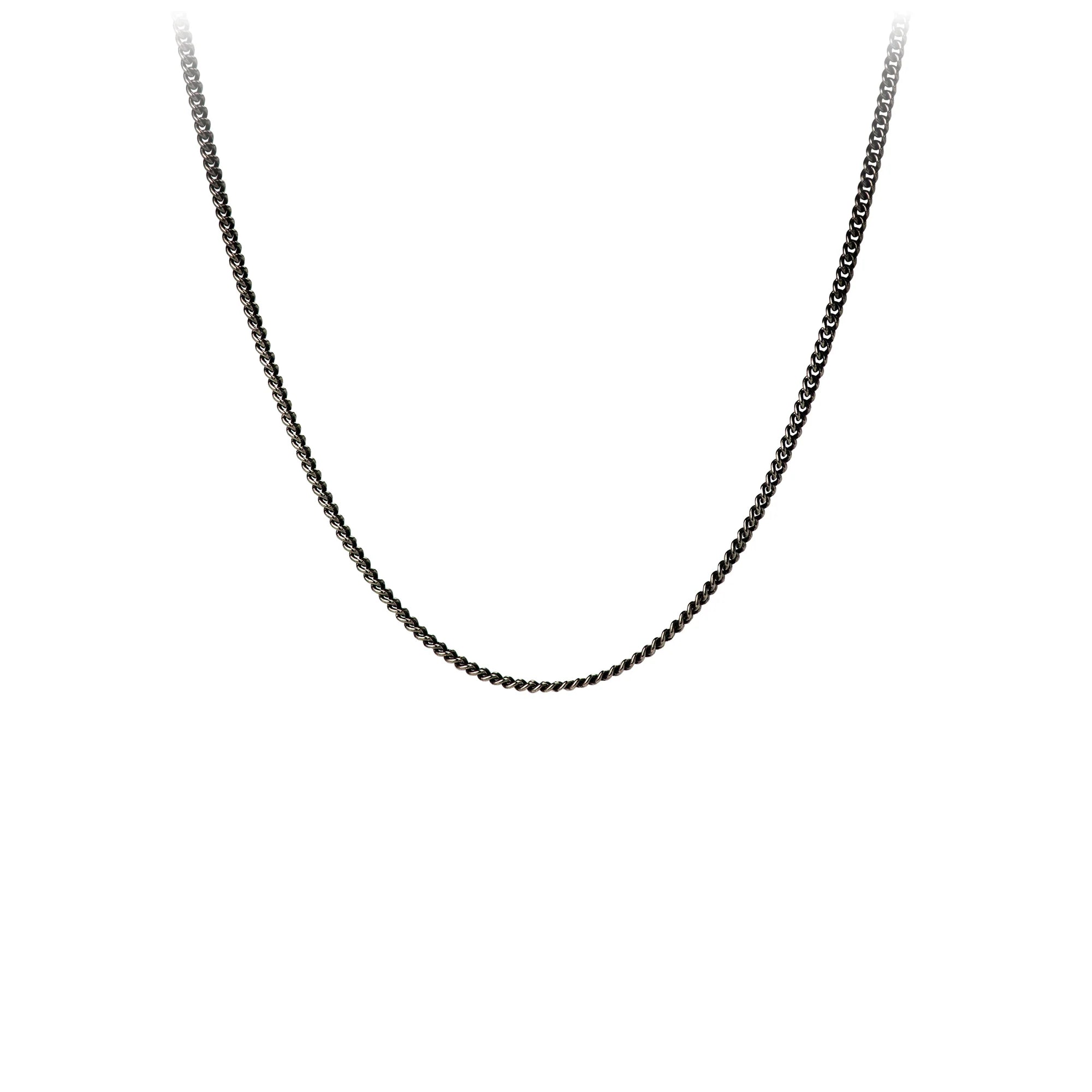 Pyrrha Fine Cable Chain Black 20"