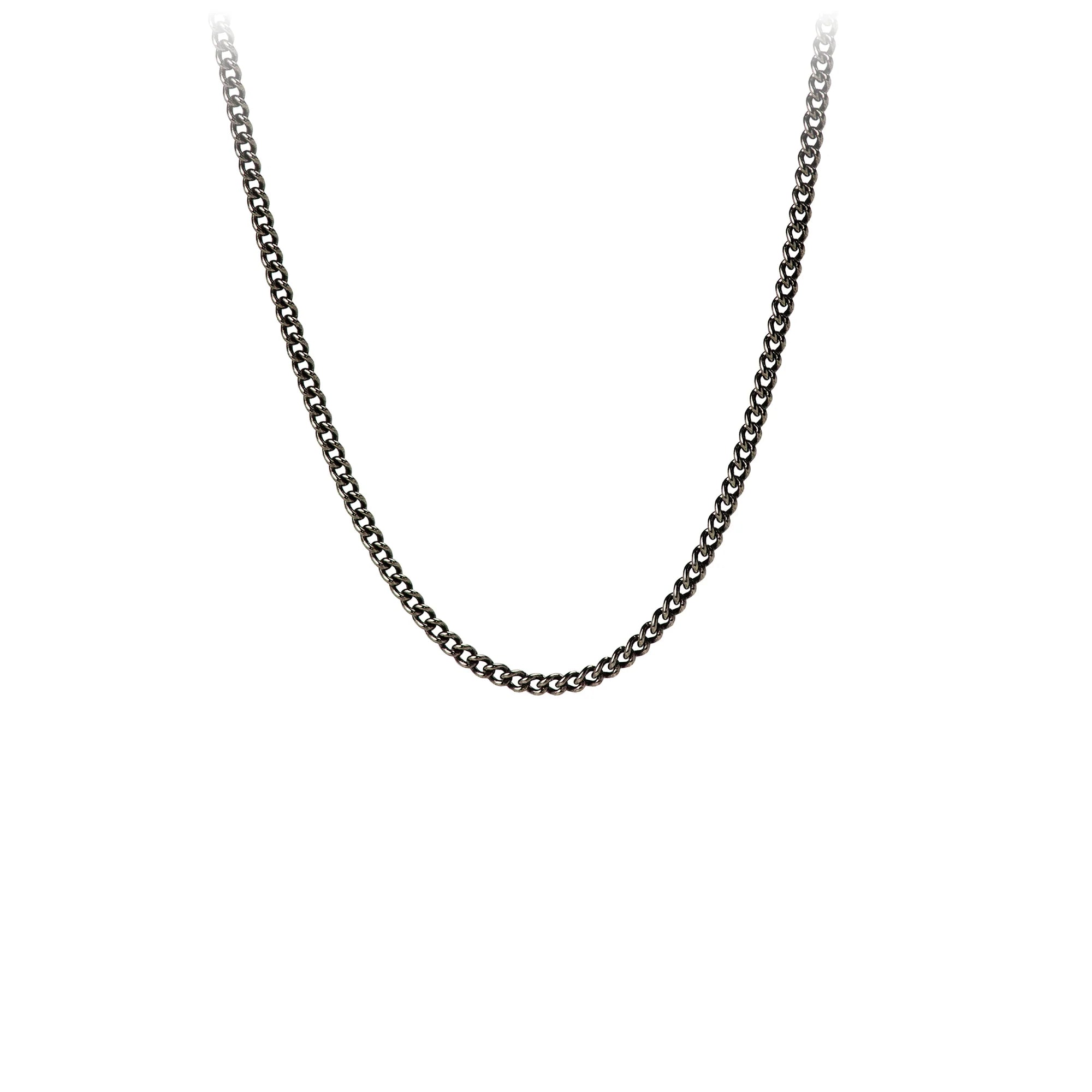 Pyrrha Black Medium Curb Chain 60