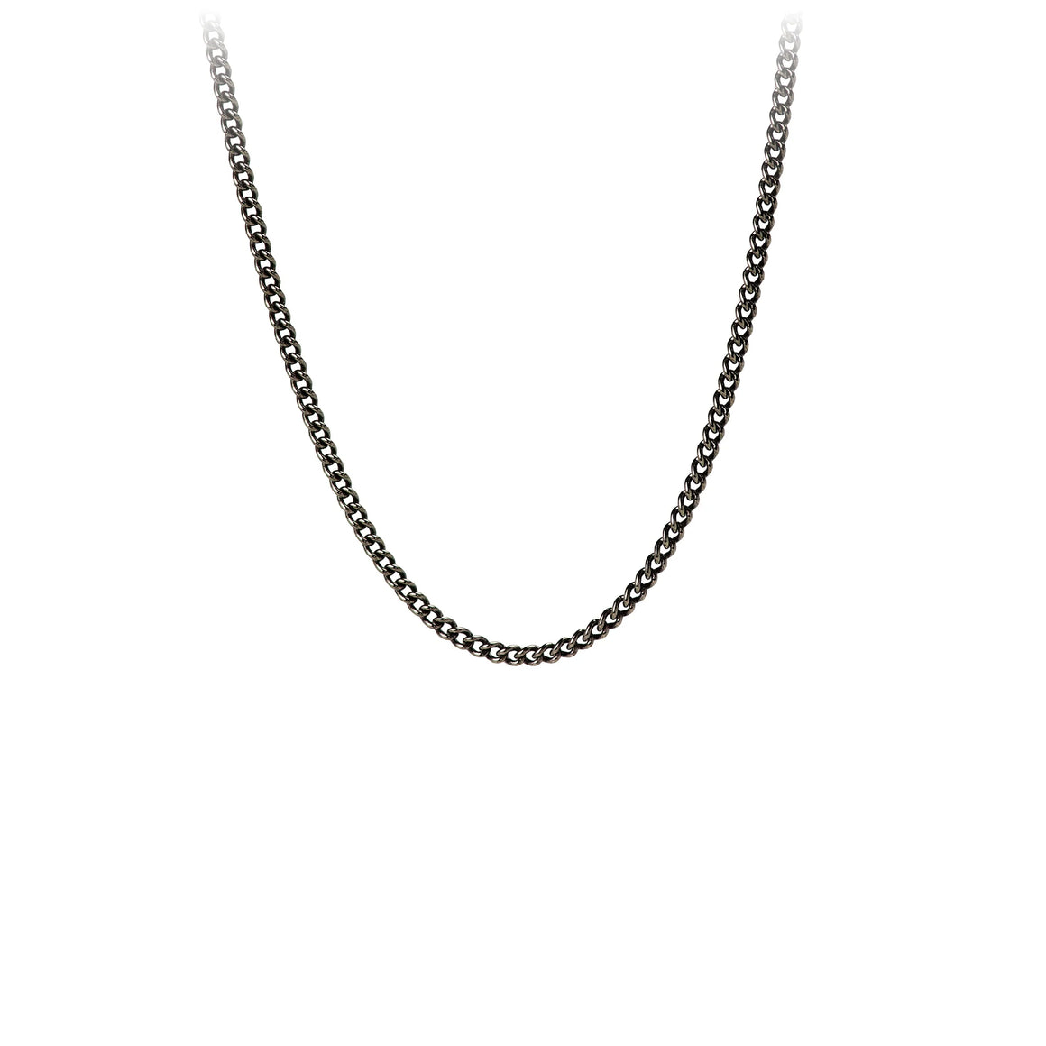 Pyrrha Black Medium Curb Chain 60