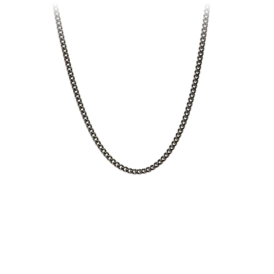 Pyrrha Black Medium Curb Chain 60