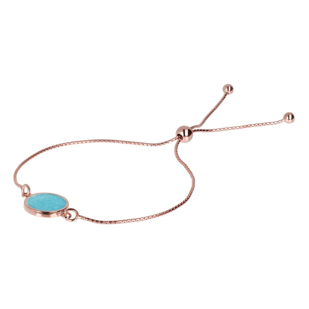Bronzallure Alba Disc Amazonite Bolo Bracelet