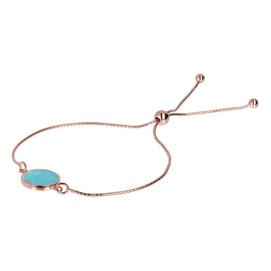 Bronzallure Alba Disc Amazonite Bolo Bracelet