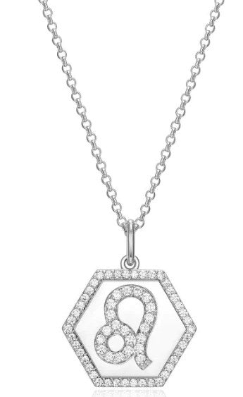 REIGN 925 Leo Zodiac CZ Necklace