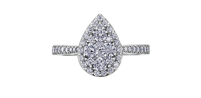 14K WG Diamond Ring