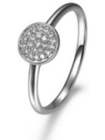 Minimalism - REIGN 925 Diamondlite CZ Micropave Dot Ring Size 6