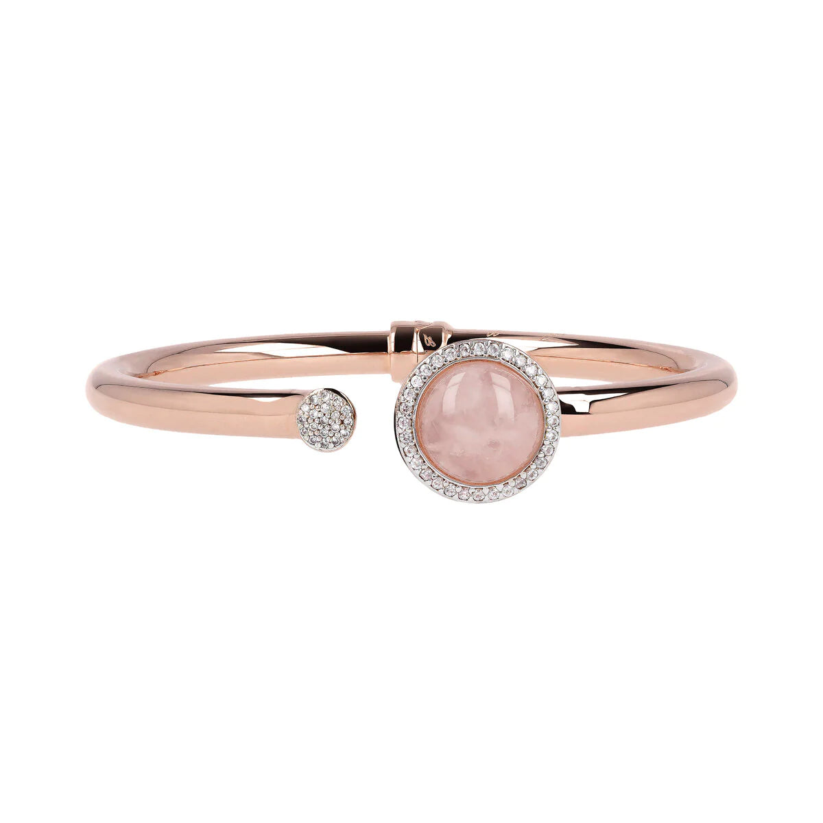 Bronzallure Rose Quartz Bangle
