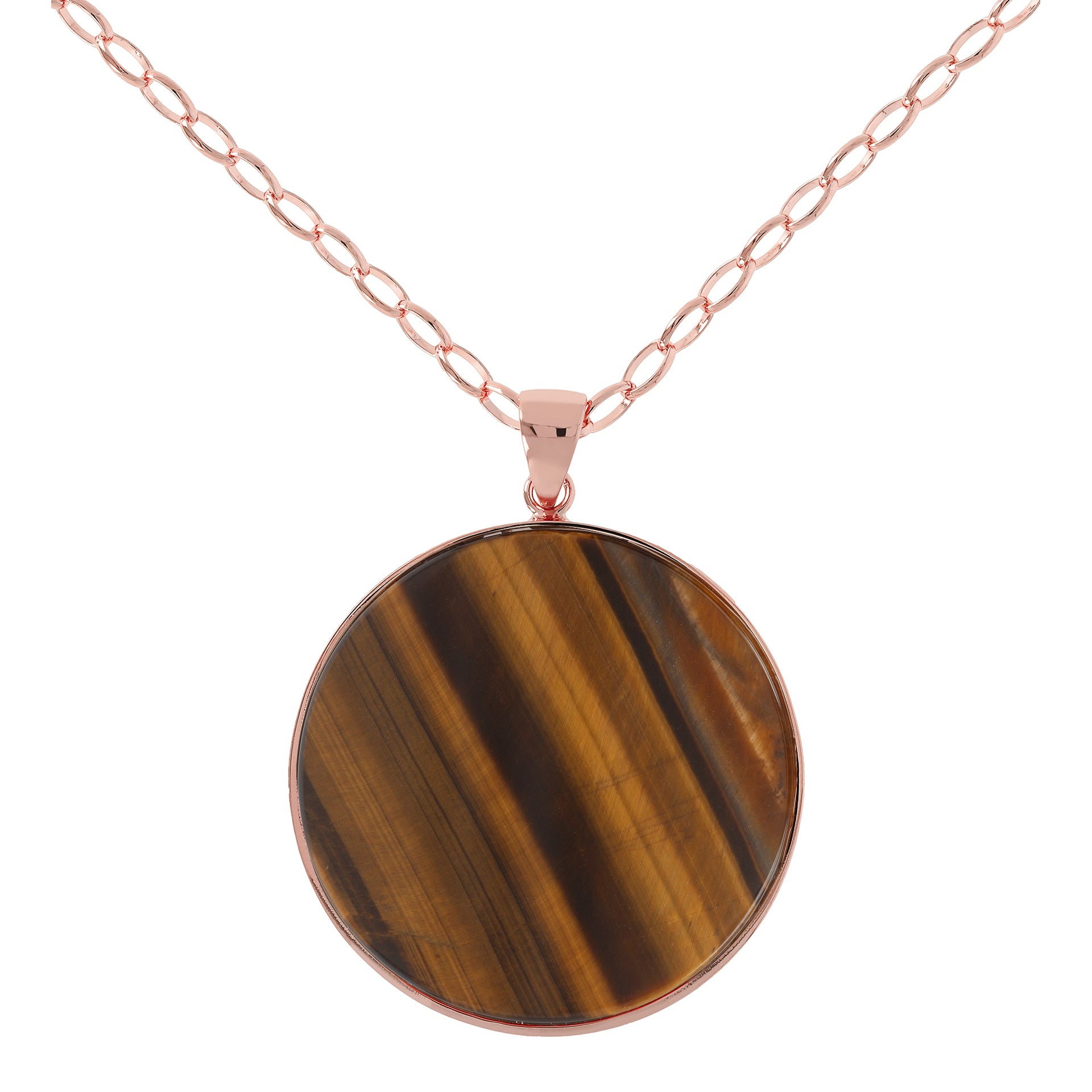 Bronzallure Alba Tiger's Eye Necklace