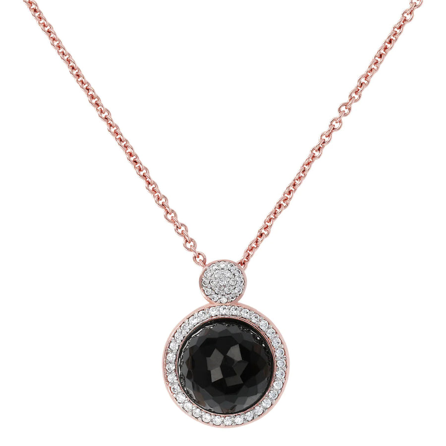 Bronallure Moonstone & CZ Necklace