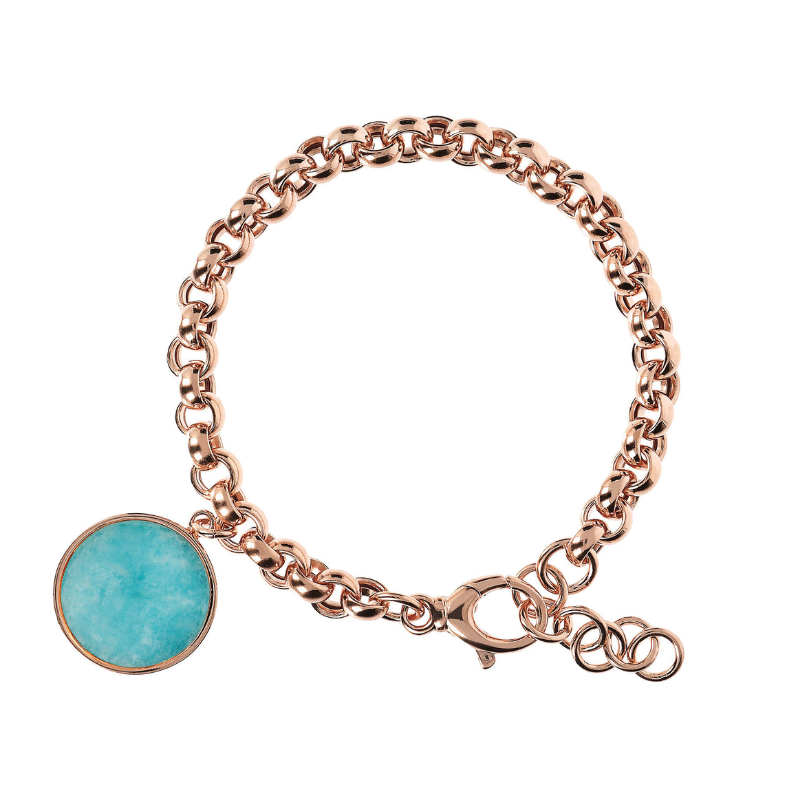 Bronzallure Alba Disc Amazonite Bracelet