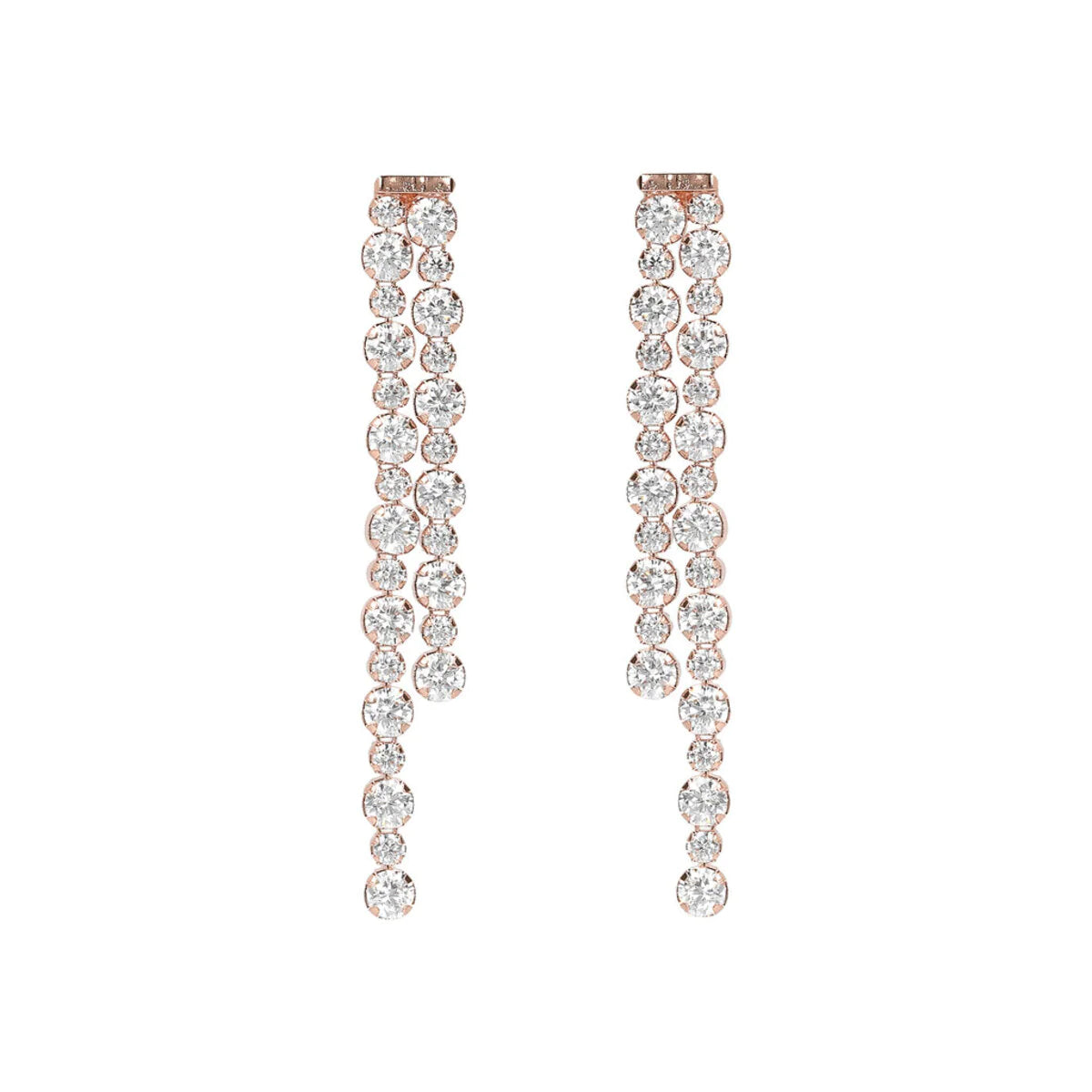 Bronzallure Tennis Gemstone Earrings