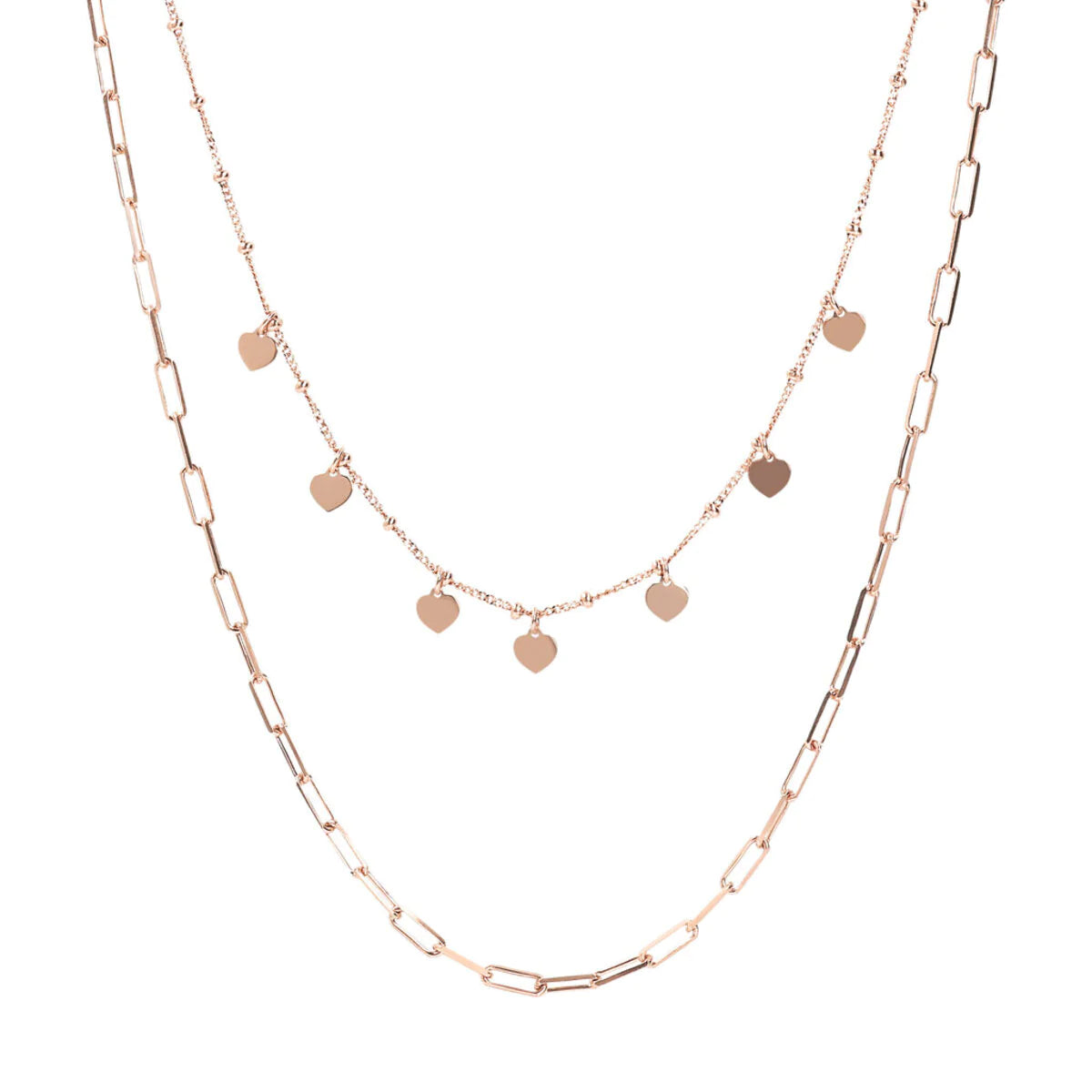 Bronzallure 2 Strand Graduate Necklace