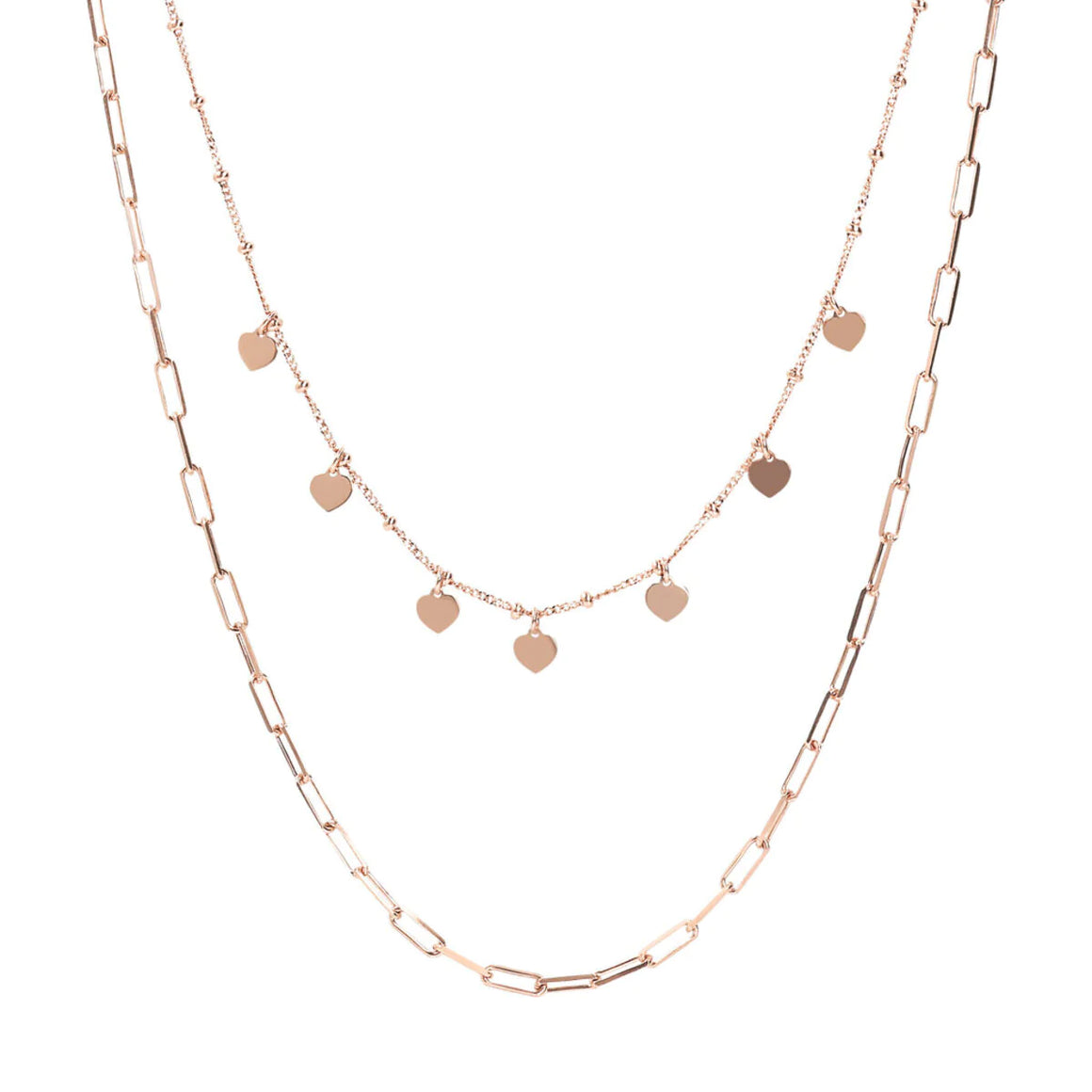 Bronzallure 2 Strand Graduate Necklace