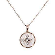 Bronzallure MOP & CZ Necklace
